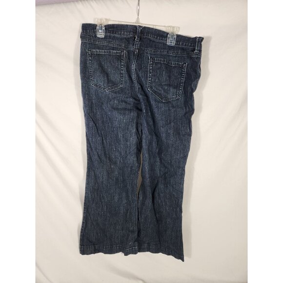 Y2K Old Navy Womens The Flirt Jeans Flare Retro Comfort Dark Wash 16 - Picture 2 of 2